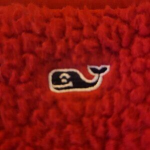 "Vineyard Vines" red fleece pullover Womans size XXL